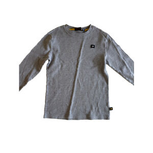 Boys CAT Long Sleeve Shirt Size L/G (10/12) Gray
